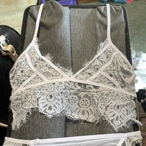 White Bralette Set